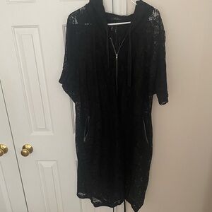 Beautiful 🤩 Poetic Justice lace hooded coverup with pockets!